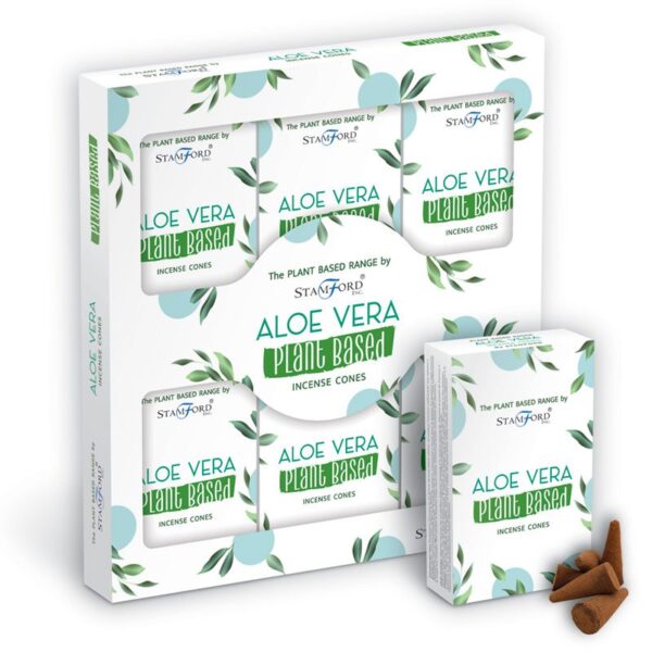 Cônes d'encens à base de plantes - Aloe Vera- Vendu par 1 – Image 2