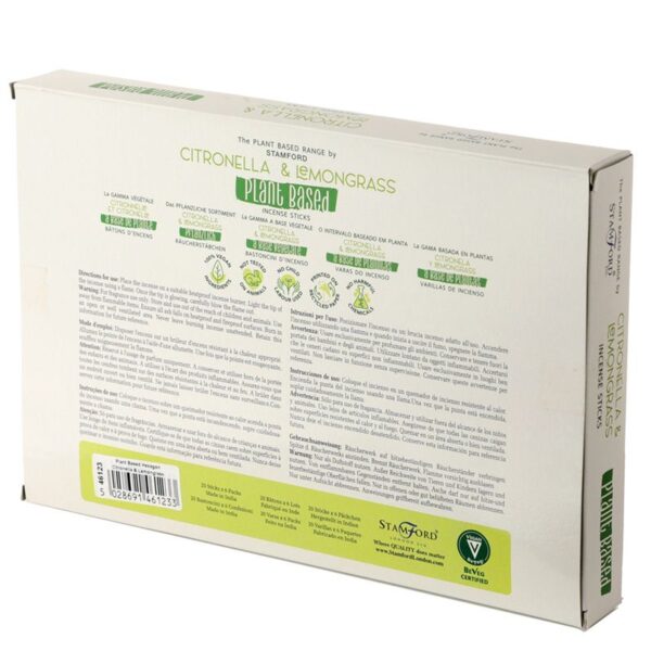 Bâtons d'encens à base de plantes - Citronnelle et citronnelle- Vendu par 1 – Image 3