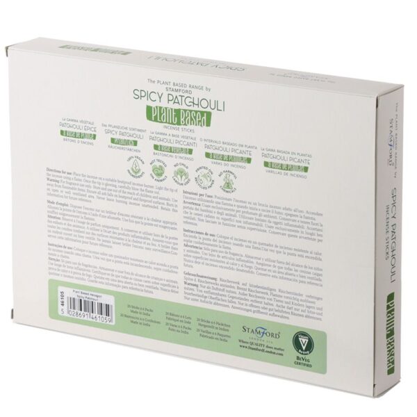 Bâtons d'encens à base de plantes - Patchouli épicé- Vendu par 1 – Image 3