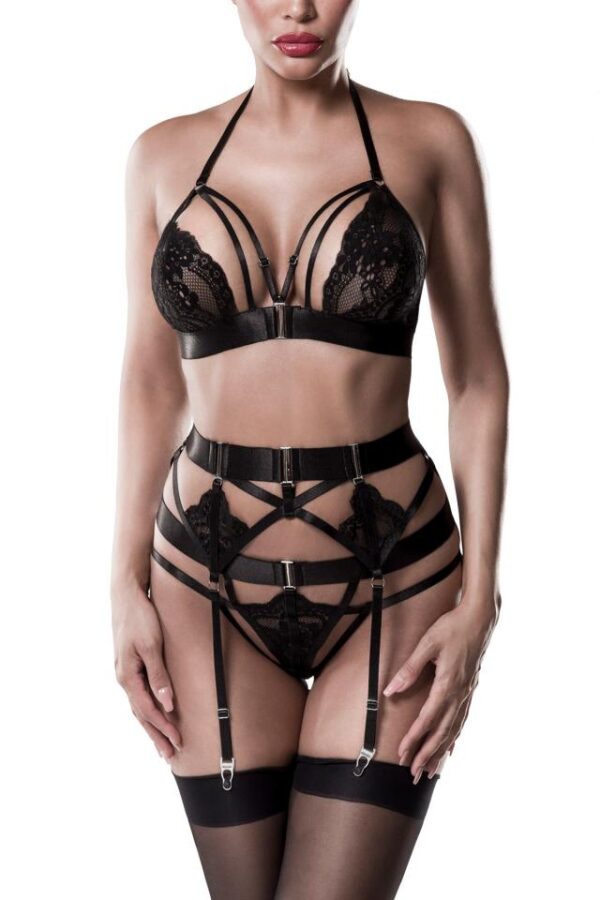 Ensemble Érotique de Grey Velvet - noir - L-Grey Velvet – Image 4