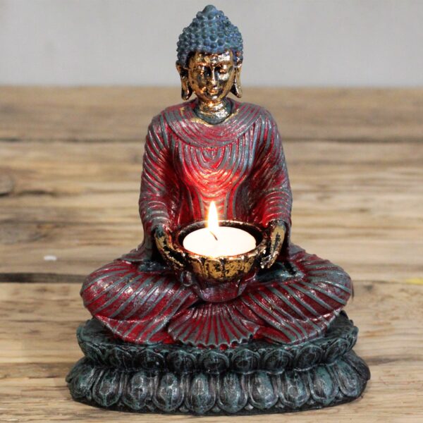 Bouddha antique - Bougeoir dévot- Vendu par 1 – Image 3