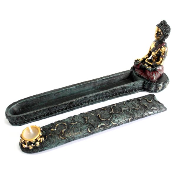 Bouddha Antique - Brûle-Encens & Boîte- Vendu par 1 – Image 3