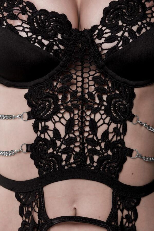 Ensemble Érotique de Grey Velvet - noir - L-Grey Velvet – Image 3