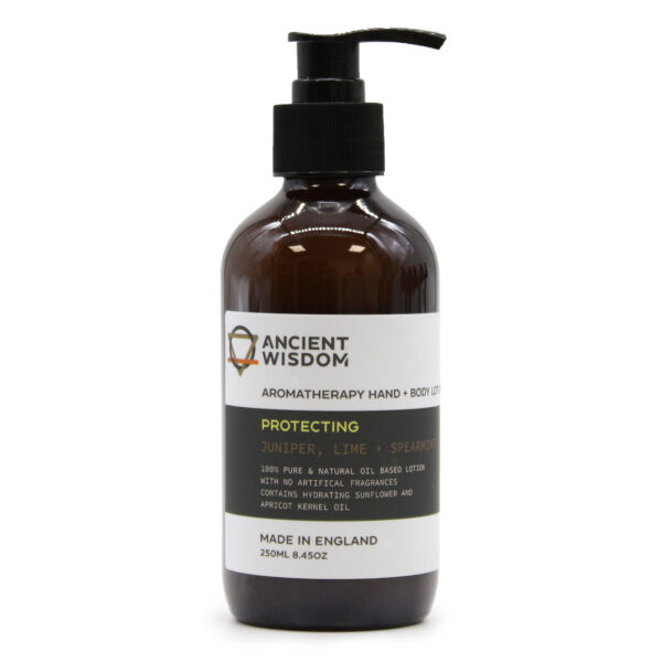 Lotion pour les mains et le corps au genévrier. citron vert et menthe verte 250 ml- Vendu par 1