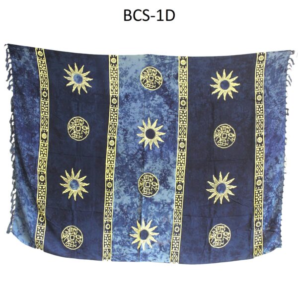 1x Sarongs celtiques de Bali - Symboles solaires (4 couleurs assorties)- Vendu par 1 – Image 2
