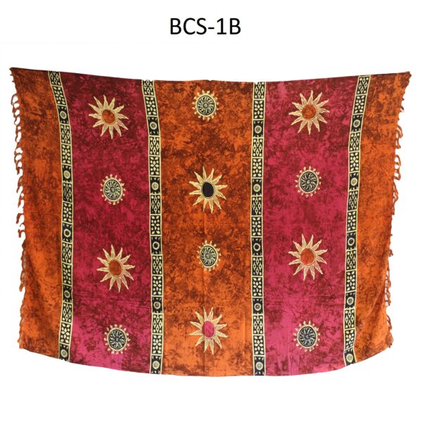 1x Sarongs celtiques de Bali - Symboles solaires (4 couleurs assorties)- Vendu par 1 – Image 4