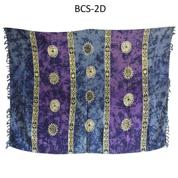 1x Sarongs celtiques de Bali - Pièces porte-bonheur (4 couleurs assorties)- Vendu par 1 – Image 2