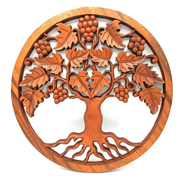 Panneau Arbre de Vie Raisins - 40 cm- Vendu par 1