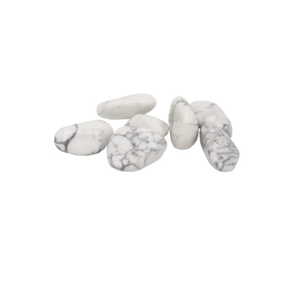 Pack de 24 L Tumble Stone - Howlite. Blanc- Vendu par 1 – Image 3