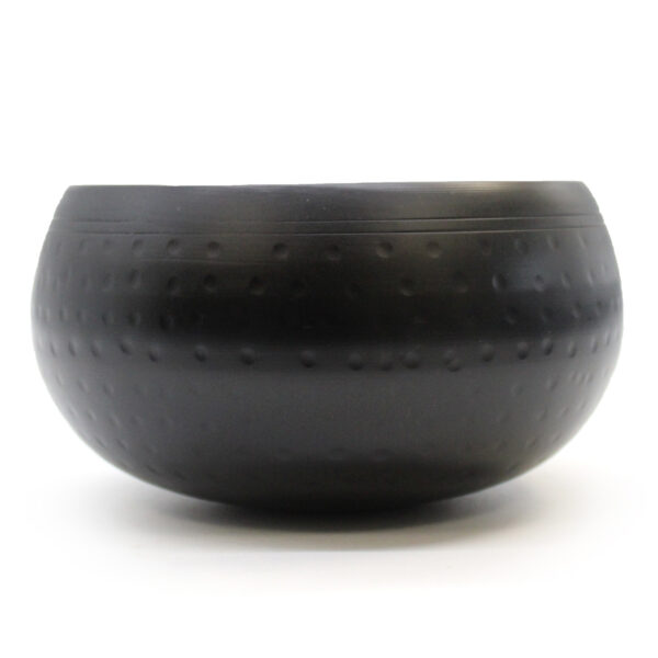 Grand Bol Battu Noir - 18cm- Vendu par 1 – Image 2
