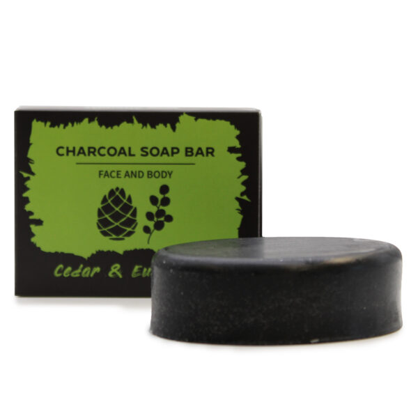 Savon au Charbon 85g - Eucalyptus & Cèdre- Vendu par 1