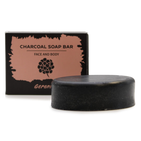 Savon au Charbon 85g - Géranium- Vendu par 1