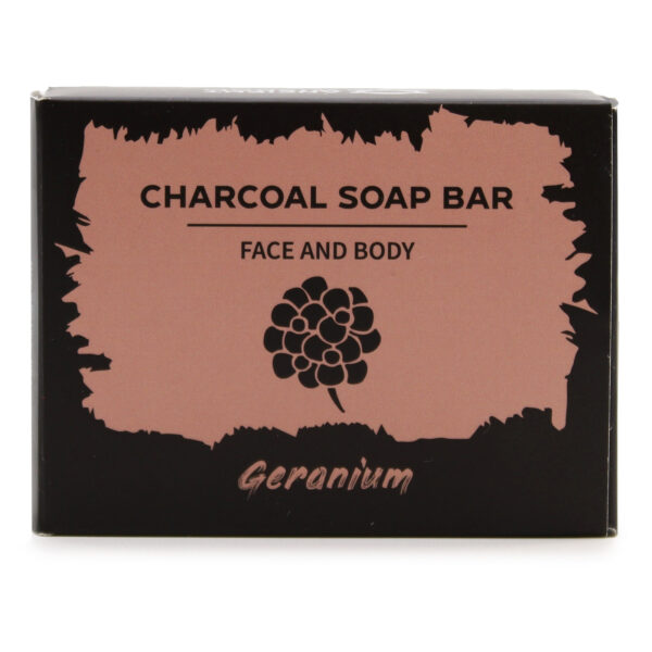 Savon au Charbon 85g - Géranium- Vendu par 1 – Image 2