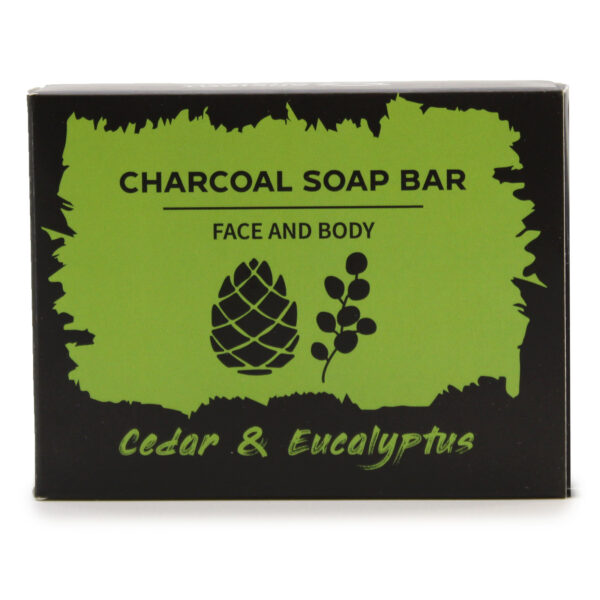Savon au Charbon 85g - Eucalyptus & Cèdre- Vendu par 1 – Image 2