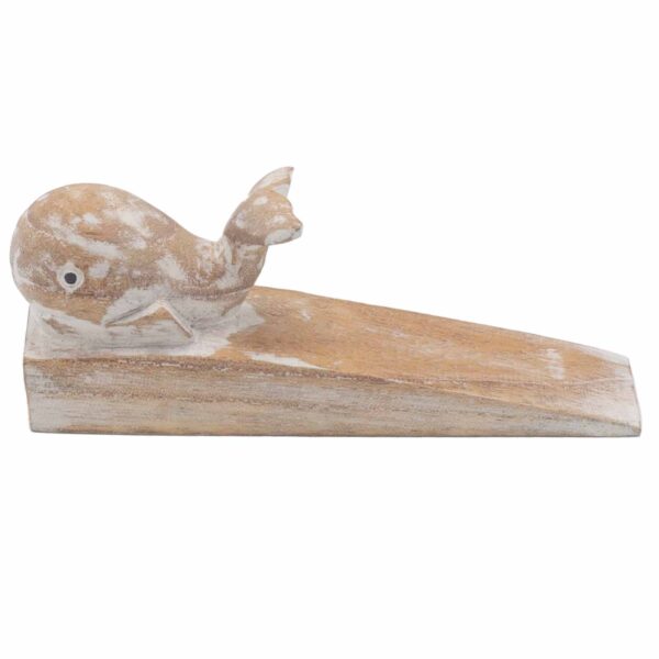Cale-porte sculptée à la main - Baleine- Vendu par 1 – Image 2