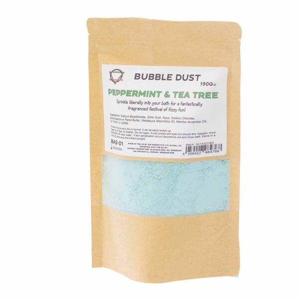 Poussière de bain à la menthe poivrée et à l'arbre à thé 200 g- Vendu par 1