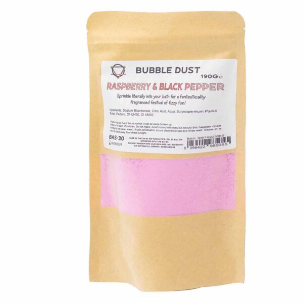 Poussière de Bain Framboise & Poivre Noir 200g- Vendu par 1