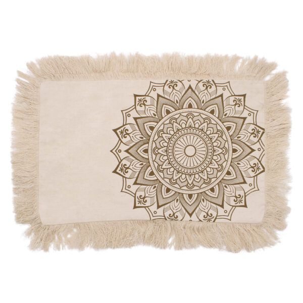 Coussin Lotus Mandala - 30x50cm - bronze- Vendu par 1 – Image 2