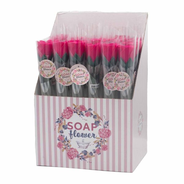 Fleur de Savon Prête à Vendre - Petite Rose Rouge- Vendu par 1