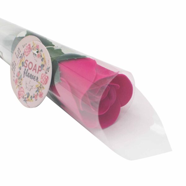 Fleur de Savon Prête à Vendre - Petite Rose Rouge- Vendu par 1 – Image 4
