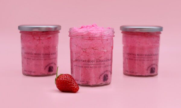 Gommage Corps Parfumé au Sucre - Fraise Rhum 300g- Vendu par 1 – Image 2