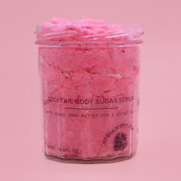 Gommage Corps Parfumé au Sucre - Fraise Rhum 300g- Vendu par 1 – Image 3