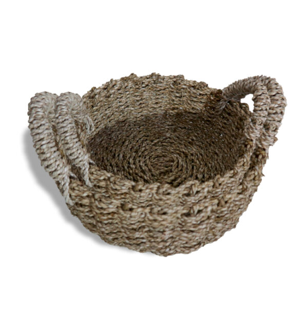 Panier en Jonc de Mer Naturel - Lot de 2- Vendu par 1