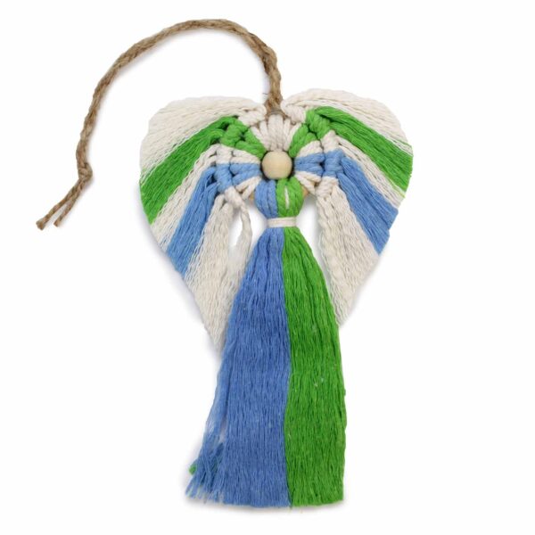 Ange en macramé - Terre- Vendu par 1 – Image 3