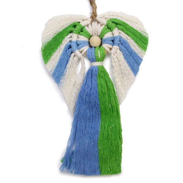 Ange en macramé - Terre- Vendu par 1