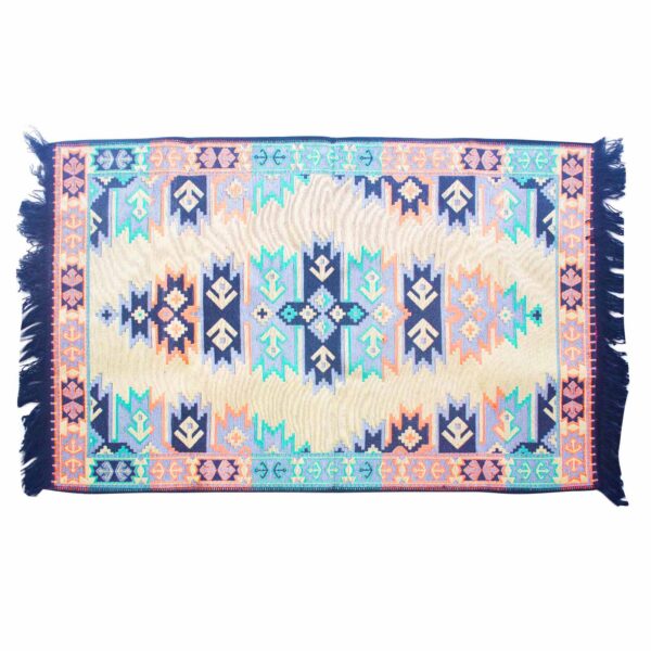 Tapis Kilim 125x80 cm - Charbon- Vendu par 1 – Image 2