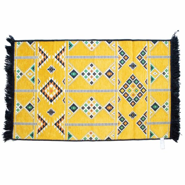 Tapis Kilim 125x80 cm - Jaune- Vendu par 1