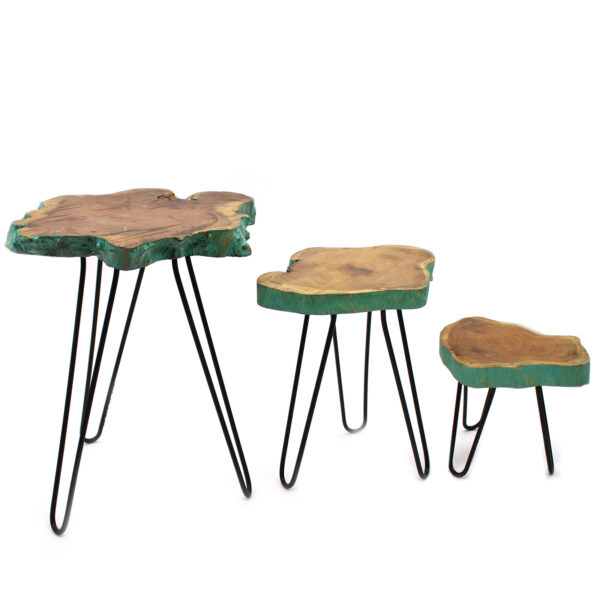 Ensemble de 3 supports pour plantes en bois Gamell - Greenwash- Vendu par 1