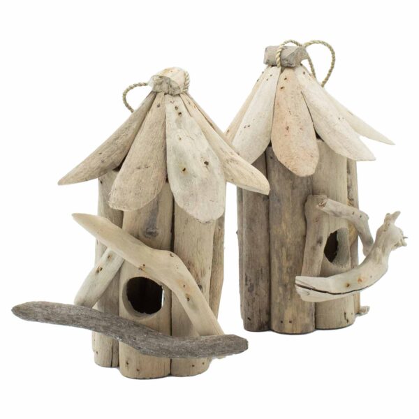 Nichoir en bois flotté - Petit- Vendu par 1 – Image 2