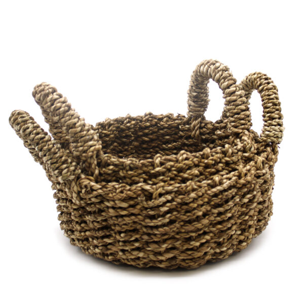 Panier en Jonc de Mer Naturel - Lot de 2- Vendu par 1 – Image 2