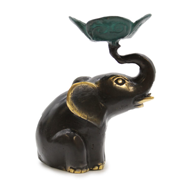 Petite bougie / porte-encens éléphant- Vendu par 1 – Image 3