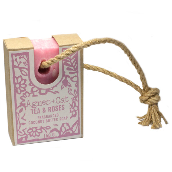 Savon Sur Corde - THÉ & ROSES- Vendu par 1