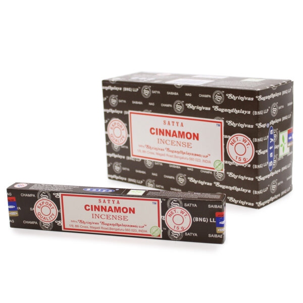 Bâtons d'encens Satya 15g - Cannelle- Vendu par 1