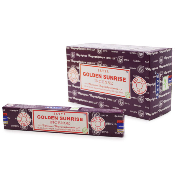 Bâtons d'encens Satya 15g - Lever de soleil doré- Vendu par 1