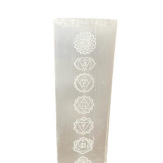 Lampe bloc de sélénite 25cm - Lampe Chakra- Vendu par 1