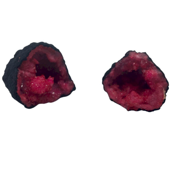 Géodes de calsite colorées - Black Rock - Rouge foncé- Vendu par 1 – Image 3