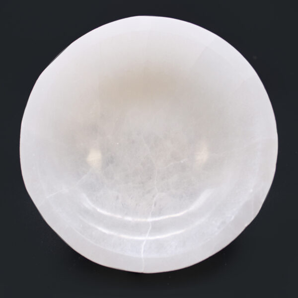 Bol Rond en Sélénite - 15 cm- Vendu par 1 – Image 4