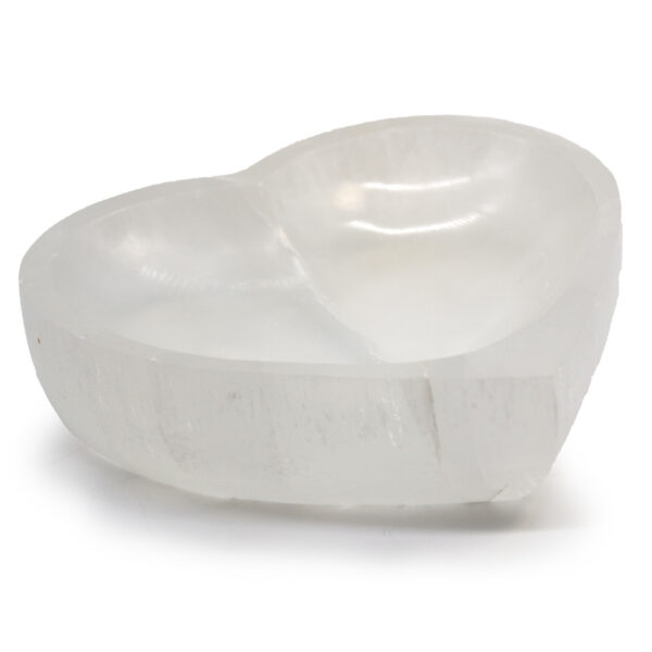 Bol Coeur en Sélénite - 15cm- Vendu par 1 – Image 3
