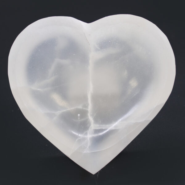 Bol Coeur en Sélénite - 15cm- Vendu par 1 – Image 4