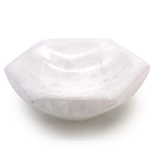 Bol Hexagonal en Sélénite - 15 cm- Vendu par 1 – Image 2