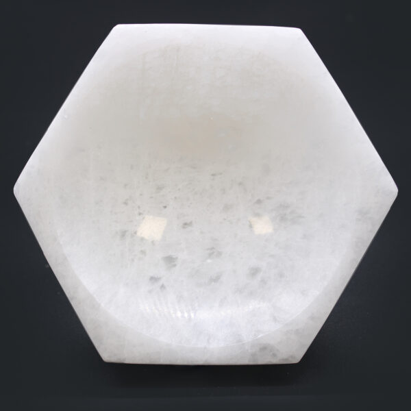 Bol Hexagonal en Sélénite - 15 cm- Vendu par 1 – Image 3