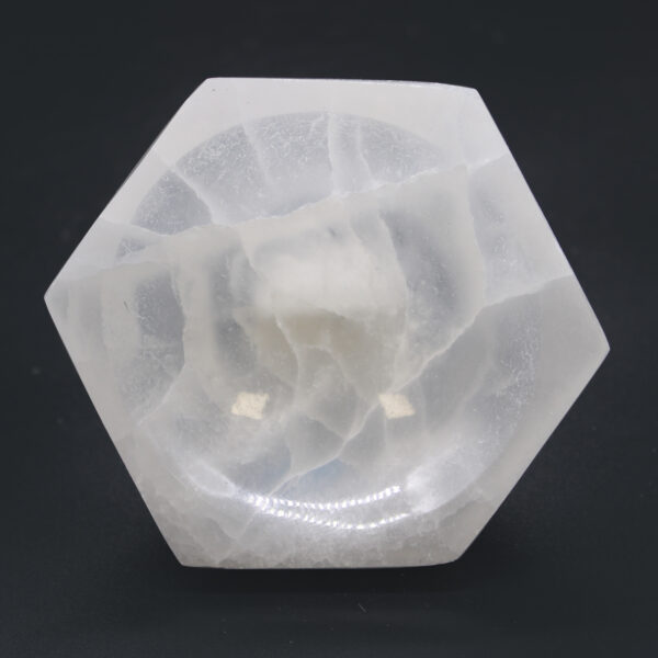 Bol Hexagonal en Sélénite - 10 cm- Vendu par 1 – Image 3
