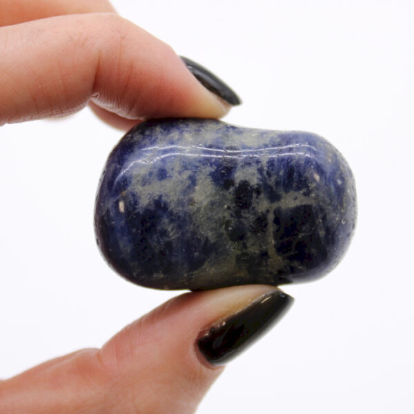 Sachet de 6 grosses pierres roulées africaines - Sodalite - Bleu pur- Vendu par 1 – Image 2