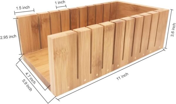 Ensemble de coupe-pain de savon en bois - Coupeur ondulé et droit- Vendu par 1 – Image 4