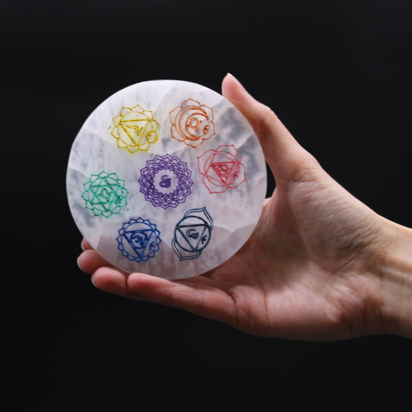 Plaque de Charge Moyenne 10cm - Chakra Design (col)- Vendu par 1 – Image 2