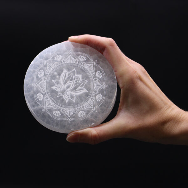 Plaque de Charge Moyenne 10cm - Lotus Mandala- Vendu par 1 – Image 3